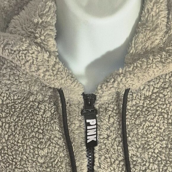 PINK by Victoria's Secret Hooded jacket, zippered bust, pouch pockets, size Med. - Picture 4 of 16